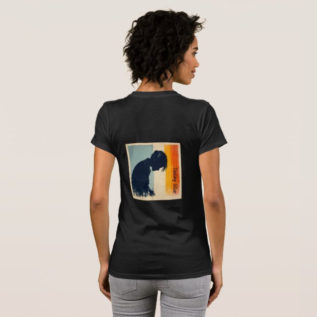 Camiseta Sensação de azul - Edição limitada (3) (Parte Traseira Completa)