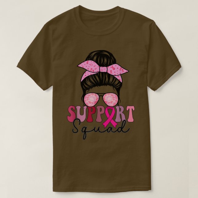 Camiseta Sensação de consciência do Cancer de mama de supor (Frente do Design)