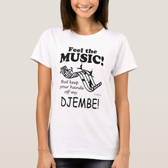 Camiseta Sensação de Djembe a música (Frente)