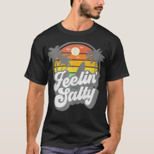 Camiseta Sensação de férias na ilha salgada Palma de surfe 