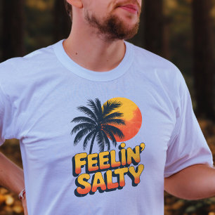 Camiseta Sensação de Pôr do Sol Tropical Salgado Palmeira P
