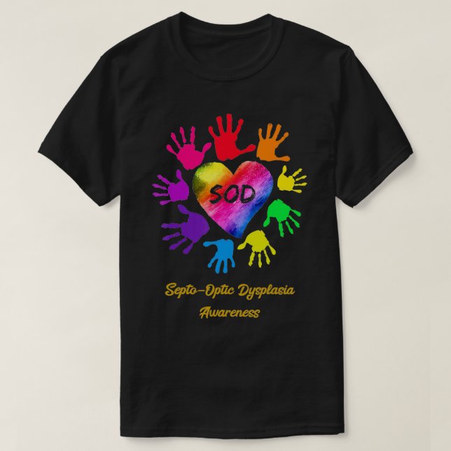 Camiseta Sensação De Sensibilização Contra Displasia Óptica (Frente do Design)