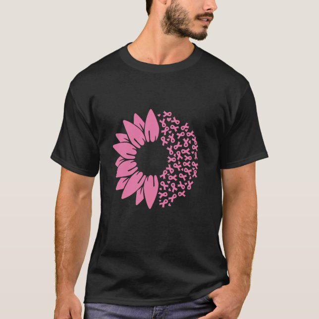 Camiseta Sensação do Cancer Rosa de girassol Mulheres Warri (Frente)
