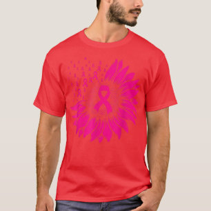 Camiseta Sensação do Cancer Rosa de girassol Mulheres Warri