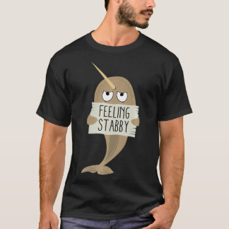 Camiseta Sensação Estática por Esfaqueamento Premium _1