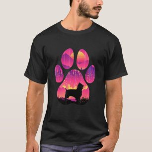 Camiseta Sensateado, Terrier Paw Mãe Pai Mulheres Homens