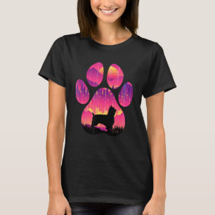 Camiseta Sensateado, Terrier Paw Mãe Pai Mulheres Homens