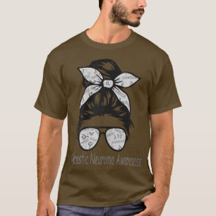 Camiseta Sensibilização acústica para a Neuroma Mensagem Bu