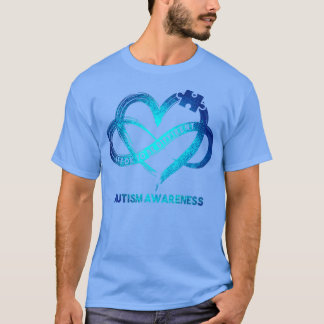 Camiseta Sensibilização Autismo Infinito Coração Está OK pa