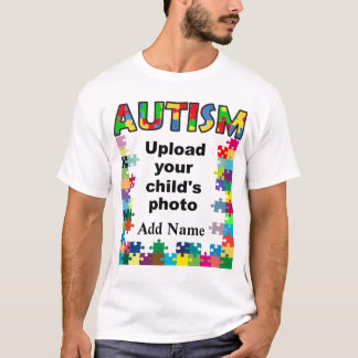 Camiseta Sensibilização Autismo Mens Shirt Quebra-cabeça Fr