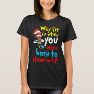 Camiseta Sensibilização Autismo Por Que Ajustado No Gato De