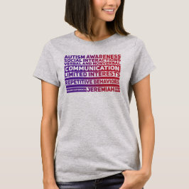 Camiseta Sensibilização autista - Camisa-T básica feminina