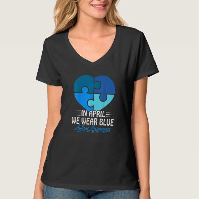 Camiseta Sensibilização Autista Em Abril Vestimos Autismo A (Frente)