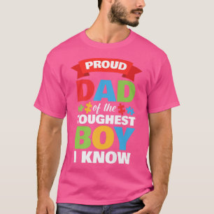 Camiseta Sensibilização autista Mês Mens Orgulhosos Pai Aut
