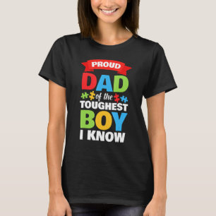 Camiseta Sensibilização autista Mês Mens Orgulhosos Pai Aut