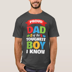 Camiseta Sensibilização autista Mês Mens Orgulhosos Pai Aut