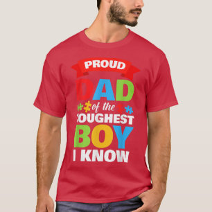 Camiseta Sensibilização autista Mês Mens Orgulhosos Pai Aut
