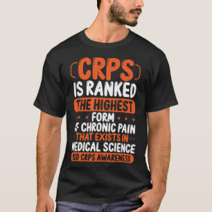 Camiseta Sensibilização CRPS Dor Crônica Faixa laranja RSD