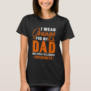 Camiseta Sensibilização da MS Eu Visto Laranja Para O Meu P