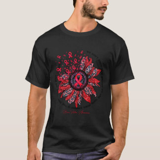 Camiseta Sensibilização das Vítimas - Flor de girassol Não