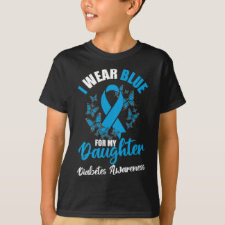 Camiseta Sensibilização Diabetes Novembro Eu Visto Azul Par