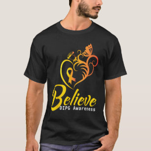 Camiseta Sensibilização DIPG Acreditam que borboleta é faix
