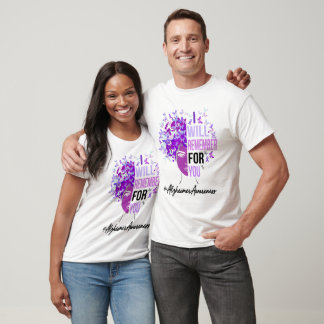 Camiseta Sensibilização do Alzheimer Eu lembrarei por você