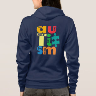 Camiseta Sensibilização do Autismo Veja o Capaz Não o Rótul