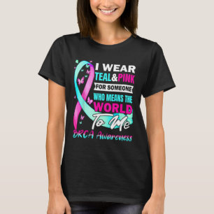 Camiseta Sensibilização Do Brca Para A Mama E O Suporte Ao