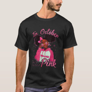 Camiseta Sensibilização do Cancer Africano-Americano Negro