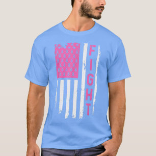 Camiseta Sensibilização do Cancer Americano Luta contra a B