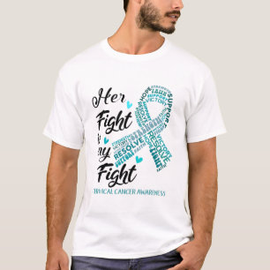 Camiseta Sensibilização do Cancer Cervoso Sua Luta é min