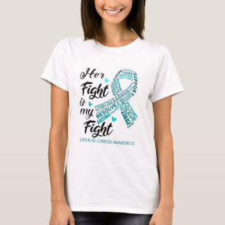 Camiseta Sensibilização do Cancer Cervoso Sua Luta é minha