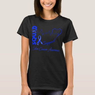 Camiseta SENSIBILIZAÇÃO DO CANCER COLON no Esquadrão