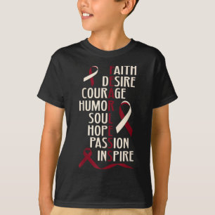 Camiseta Sensibilização do Cancer da Cabeça Oral
