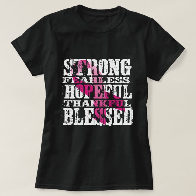 Camiseta Sensibilização do Cancer da Mama (Frente do Design)