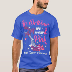 Camiseta Sensibilização Do Cancer Da Mama Em Outubro Vestim