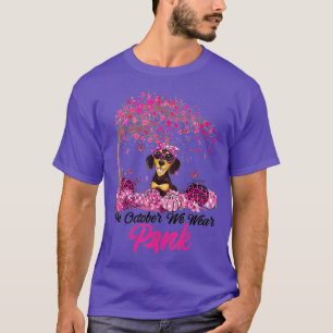 Camiseta Sensibilização do Cancer da Mama Em outubro Vestim