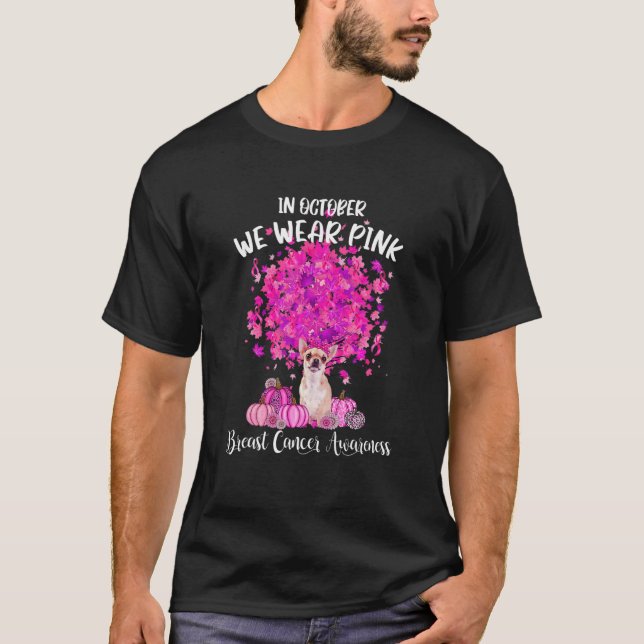 Camiseta Sensibilização do Cancer da Mama em outubro Vestim (Frente)