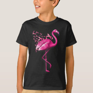 Camiseta Sensibilização do Cancer de Mama Bird Flamingo