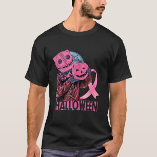 Camiseta Sensibilização do Cancer de Mama do Dia das Bruxas