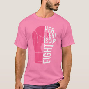 Camiseta Sensibilização Do Cancer De Mama Sua Luta É O Noss