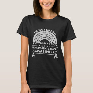 Camiseta Sensibilização do câncer de pâncreas Novembro Vest