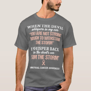 Camiseta Sensibilização Do Cancer Endometrial Eu Sou A Temp
