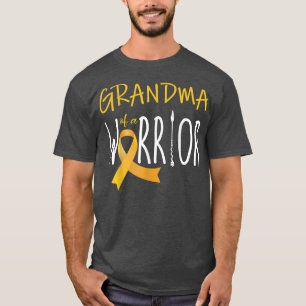 Camiseta Sensibilização do cancer infantil Vovó de um guerr