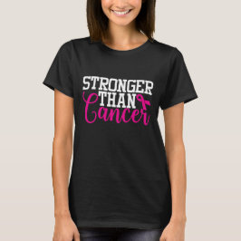 Camiseta Sensibilização do Cancer| Mais Forte Do Que Cancer