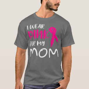 Camiseta Sensibilização Do Cancer Mama Eu Visto Rosa Para O