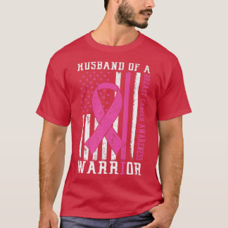 Camiseta Sensibilização Do Cancer Marido De Apoio Ao Guerre
