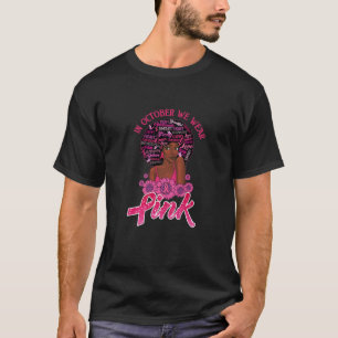 Camiseta Sensibilização do Cancer para a Mulher Negra Afr
