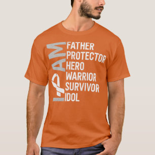 Camiseta Sensibilização do Cancer pulmonar Sou Padre Herói